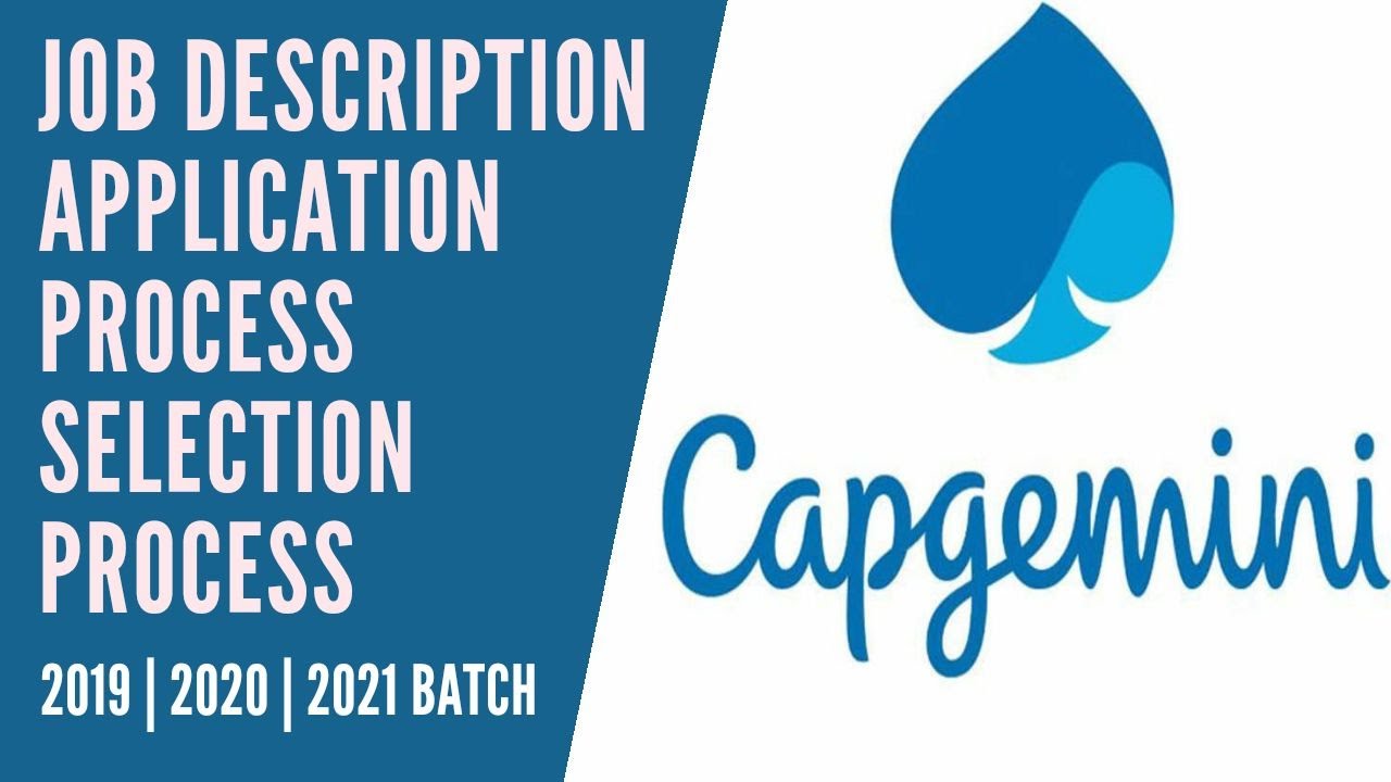 Capgemini Hiring Freshers | BE/ B.Tech/ M.Tech || 2020-2021 Batch || Latest Jobs