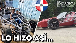 Dominicano crea sus propios carros para ganarse la vida