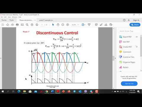 الكترونيك قدرة شرح المقوم المحكوم ثلاثي الطور