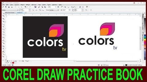 How To Make Logo In Corel Draw || Corel Draw Color TV Channel Logo Degine In Hindi ||