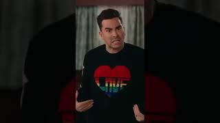 Schitts Creek Finale ...Alexiss White Floor Length Gown