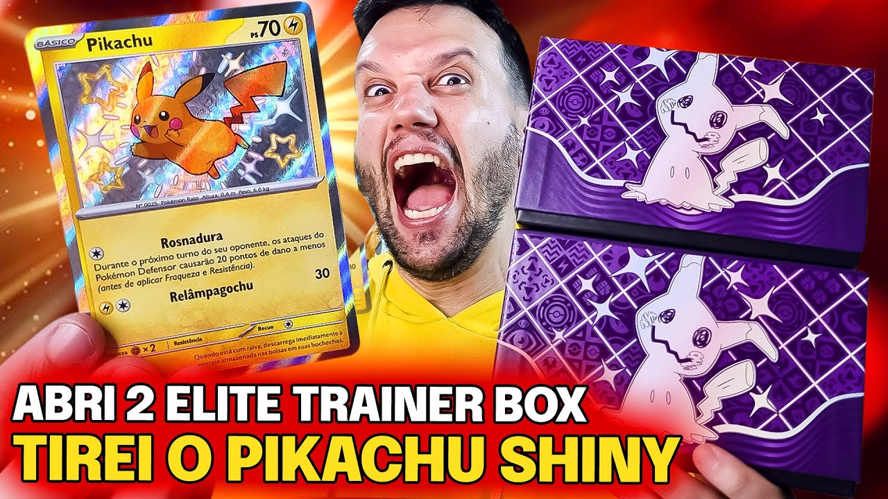 TIREI O PIKACHU SHINY, ABRI DUAS ETB DESTINOS DE PALDEA | CAPITÃO HUNTER CARTAS POKEMON TCG