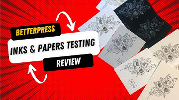 Betterpress testing different papers and inks