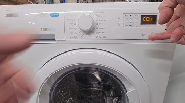 zanussi lindo 1000 washer dryer model number zwd71460nw putting in test mode and reading error code