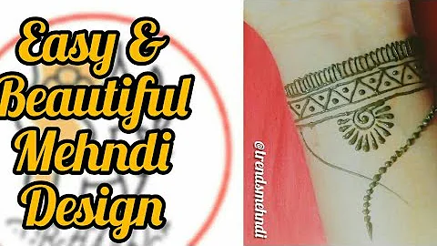 बहुत ही सुंदर कलाई की डिजाइन || Easy & Beautiful mehndi design || 👆 || Trends mehndi 🙏