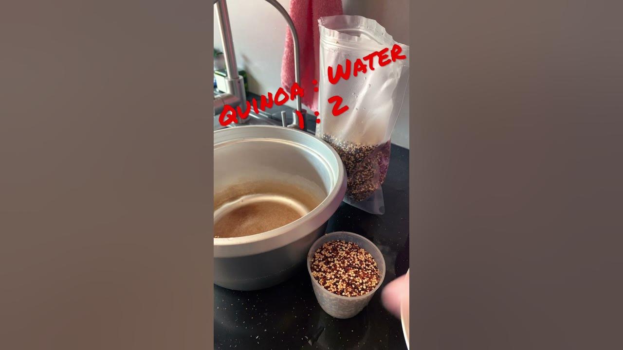 How to prepare and cook perfect tricolor quinoa using a rice cooker shorts YouTube