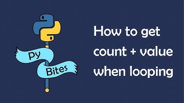 How to get the count and the value from an iterable in Python?