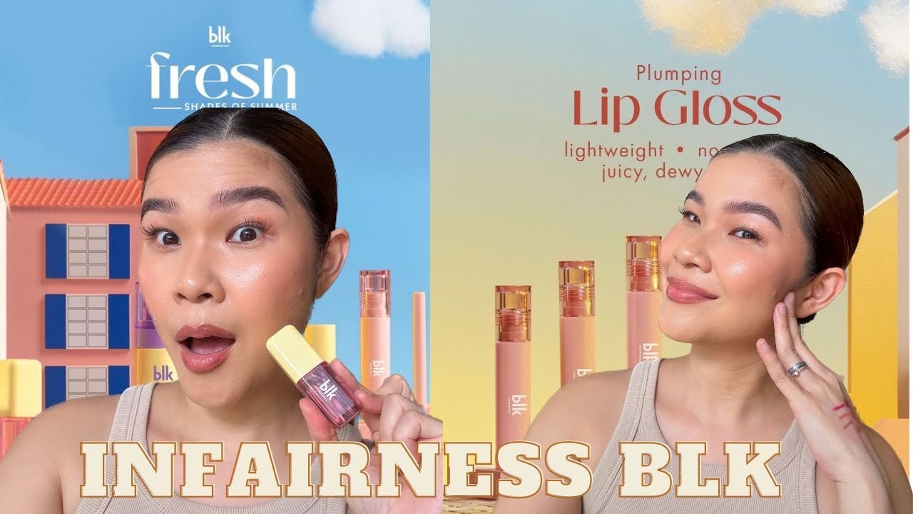 NEW BLK FRESH LIP GLOSS + LIP LINER + COLOR ADAPTING LIP & CHEEK OIL