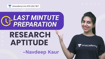 last minute preparation - research aptitude | Navdeep Kaur | NTA UGC NET 2021