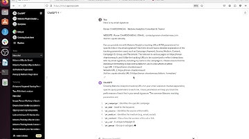 Create Effective Matomo Tracking URLs for Email Campaigns with ChatGPT