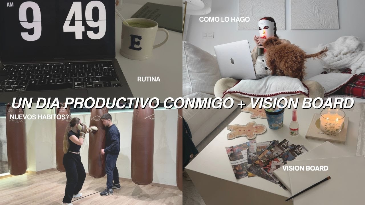 UN DIA CONMIGO PRODUCTIVO 🎀 + *VISION BOARD 2026!!* | como se hace, mi dia a dia independizada!