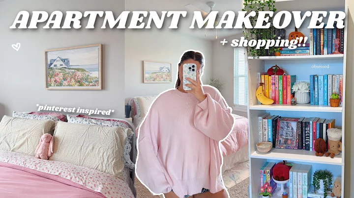 shopping + decorating my NEW apartment: Room makeover, pinterest inspired, bookshelf and more thumbnail