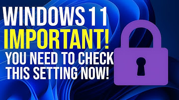 🚫 Windows 11 You Need To Check This Setting Before You Lose Access To Your PC 🚫