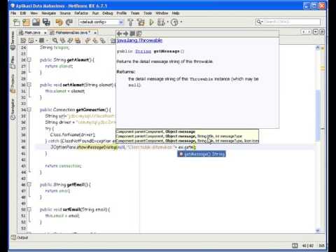 Tutorial Pemrograman Java Pembuatan Koneksi Ke database