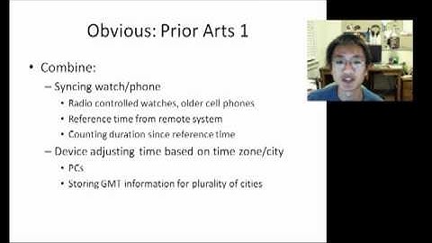 Obviousness of Patent Displaying Local Times - US7069055