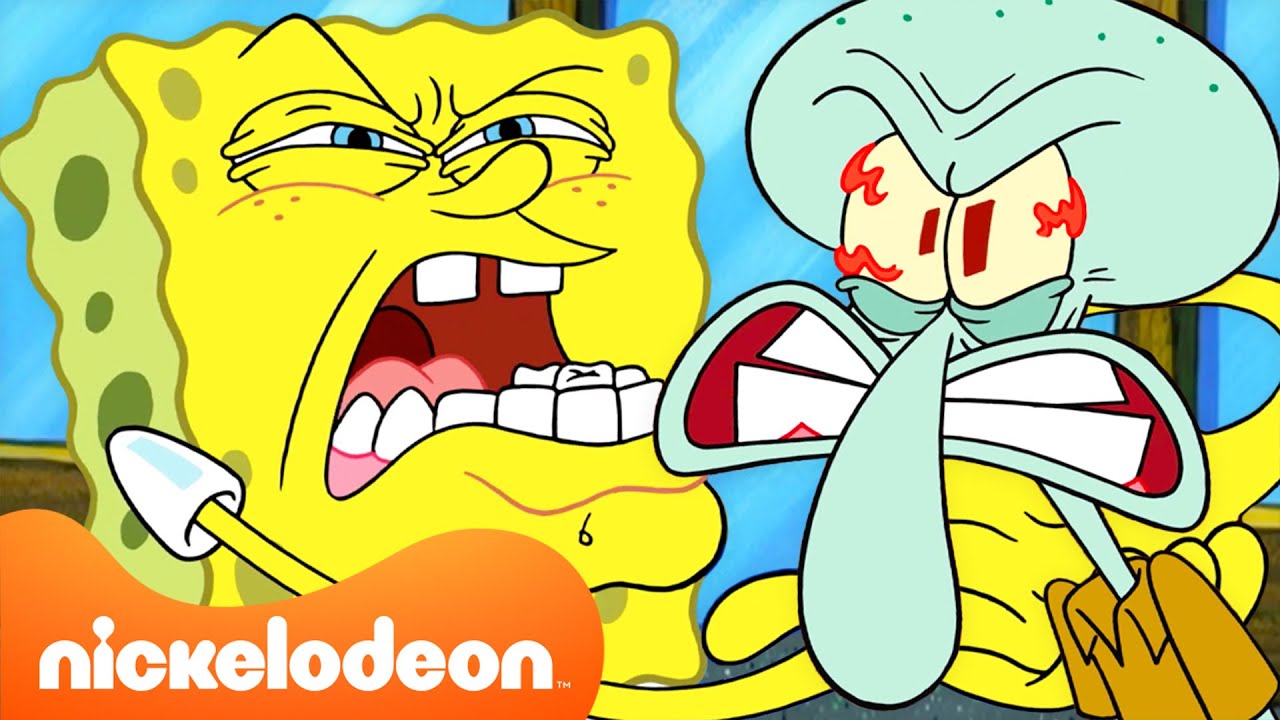 Bob l'éponge | SpongeBob se dispute avec ses amis pendant 60 minutes 👊 | Nickelodeon