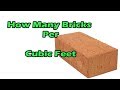 How Many Bricks are used in 1 Cubic feet? What Is The Standard Size Of Brick