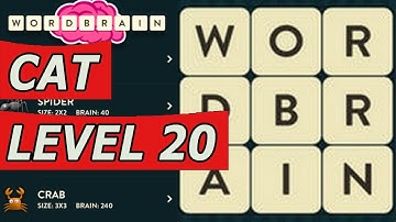 WordBrain Cat Level 20 Answers (Android/IOS)