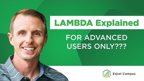 The LAMBDA Function Explained - How to Create Custom Functions in Excel