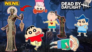 Nene became plague in dbd 😱🔥 | Shinchan playing dead by daylight with friends 😂🔥 | horror game