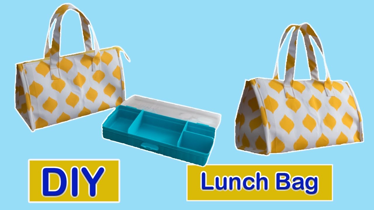 How To Make Lunch Bag Easy Sewing Tutorials DIY Lunch Bag Handmade Cara Membuat Tas
