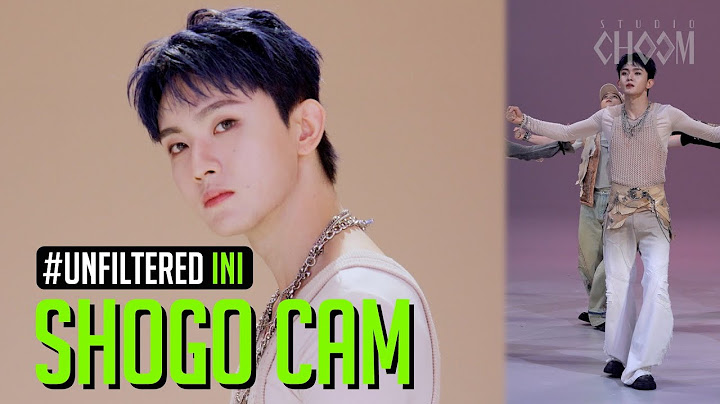 [UNFILTERED CAM] INI SHOGO 'WMDA (Where My Drums At)' 4K | STUDIO CHOOM