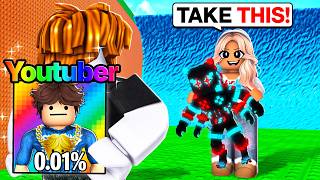 I Pretended To Be a NOOB, Then Gave Away YOUTUBER Brainrots!