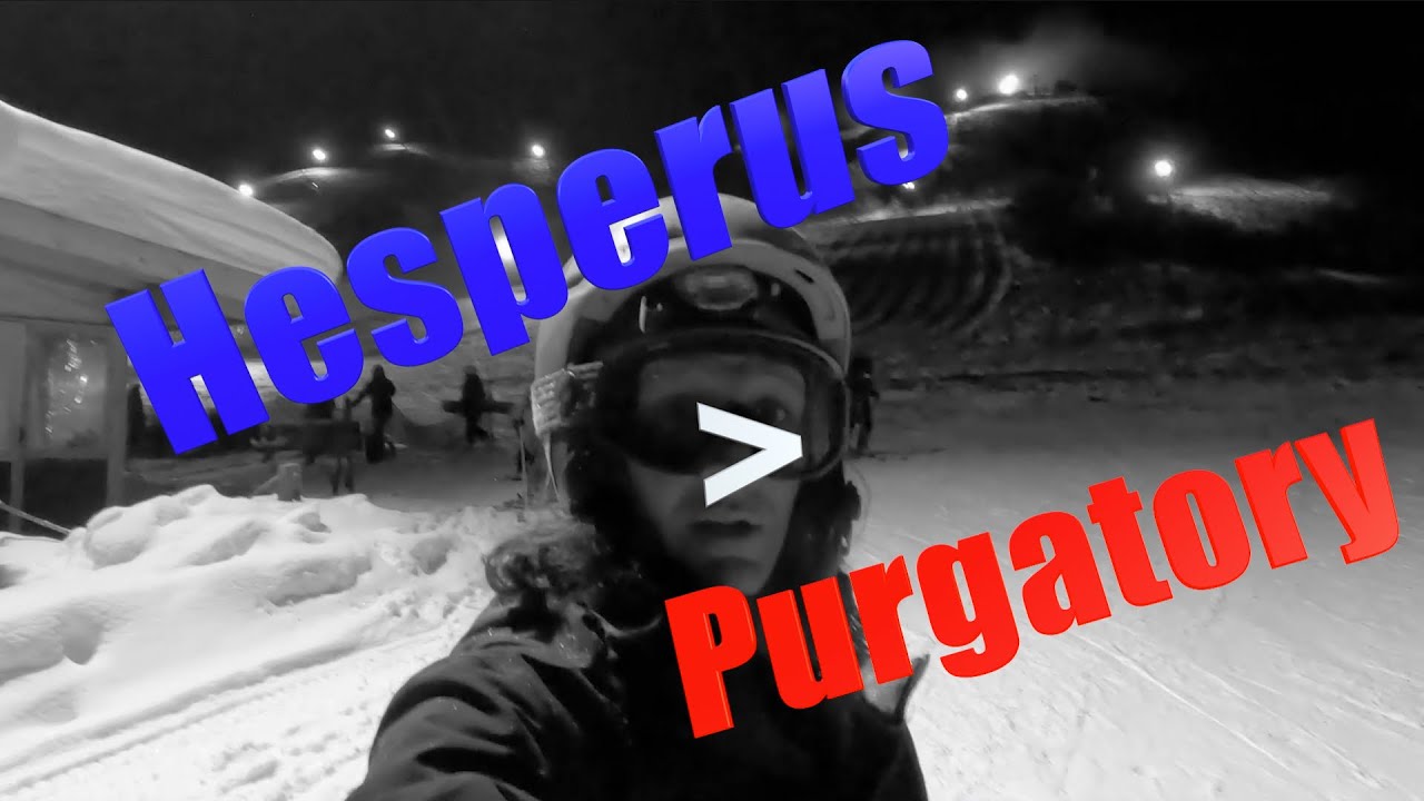Night skiing Hesperus Ski Area snowboarding powder conditions top to