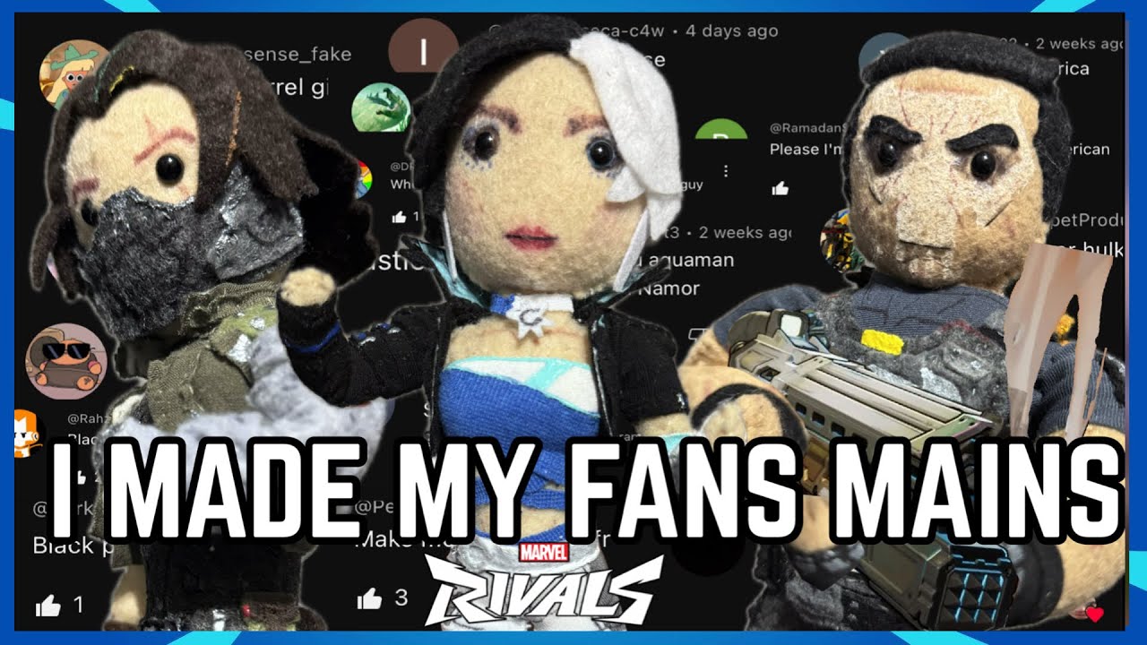 Marvel Rivals Plush I made my fans Marvel Rivals mains as plush dolls! (Luna Snow, Winter ...
