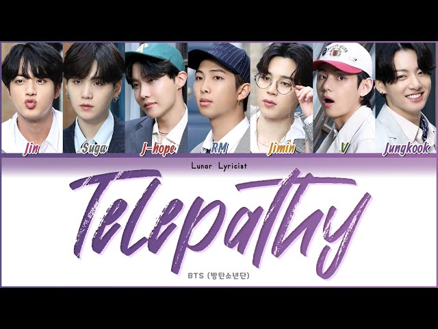 BTS  (방탄소년단) - 'Telepathy (잠시)' - (Color Coded Lyrics) class=