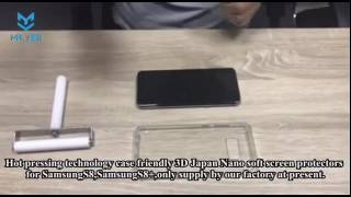 3D hot pressing case friendly Japan nano soft film for S8/S8+ screenshot 2