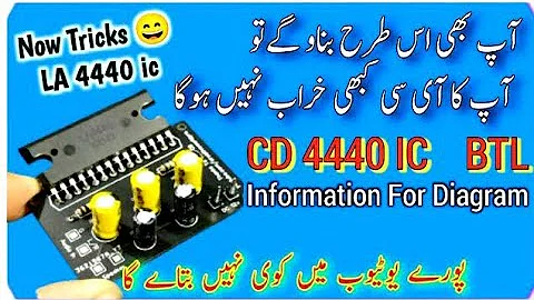 LA 4440 ic Board Full Wiring  and A to Z Connections Detailed and diagram |CD 4440 Amplifiers