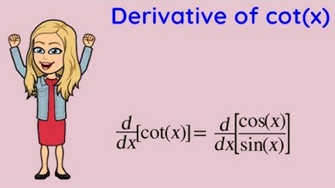 Derivative of f(x) = cot(x)