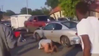 Girl Ran Over By Gang Member After Fight