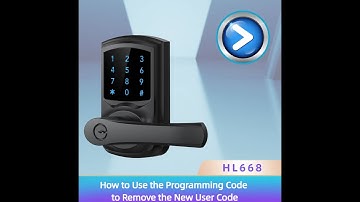 HL668 Tutorial on How to Use the Programming Code to Remove the User Code