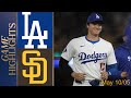 San diego padres vs los angeles dodgers game highlights 10052024  mlb spring training 2024