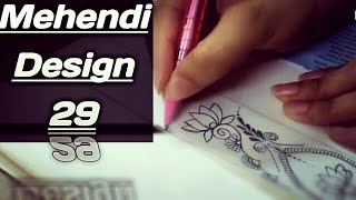 NEW LOTUS PENCIL MEHNDI DESIGN | Mehendi design 29(2020) | Floral henna design |Hemalatha -with Love