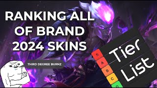 Ranking EVERY BRAND (Brainrot Ed.) Skin 2024 in League of Legends #tierlist #ranked