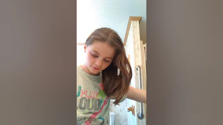 Trying on make up