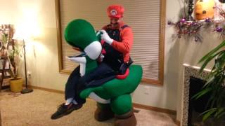 Mario riding Yoshi Halloween Costume