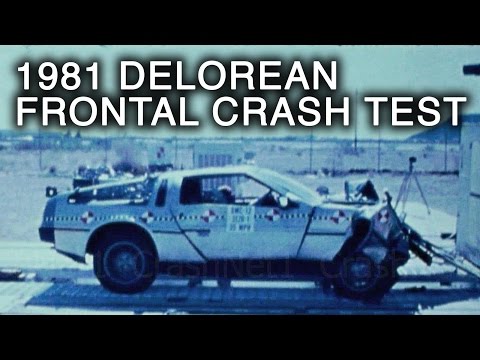 1981 DeLorean (Back to the Future Time Machine) Crash Test