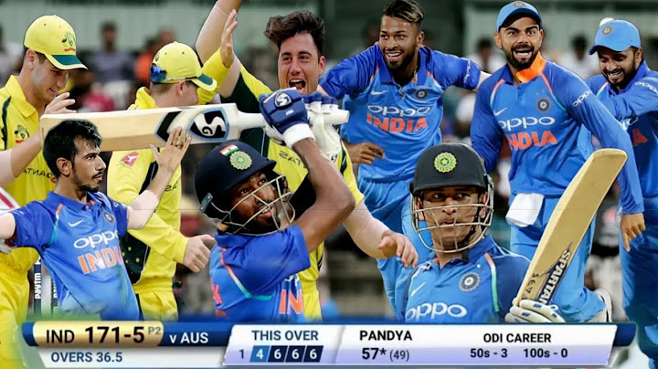INDIA VS AUSTRALIA 1ST ODI FINAL MATCH HIGHLIGHTS 2017 IND VS AUS PANDYA IN 🔥🔥