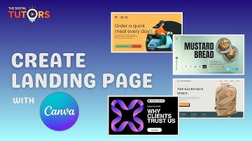 Create Landing page in Canva and Publish | Website Designing