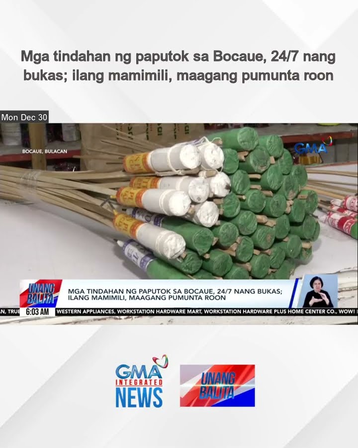 Mga tindahan ng paputok sa Bocaue, 24/7 nang bukas; ilang mamimili, maagang pumunta...| Unang Balita