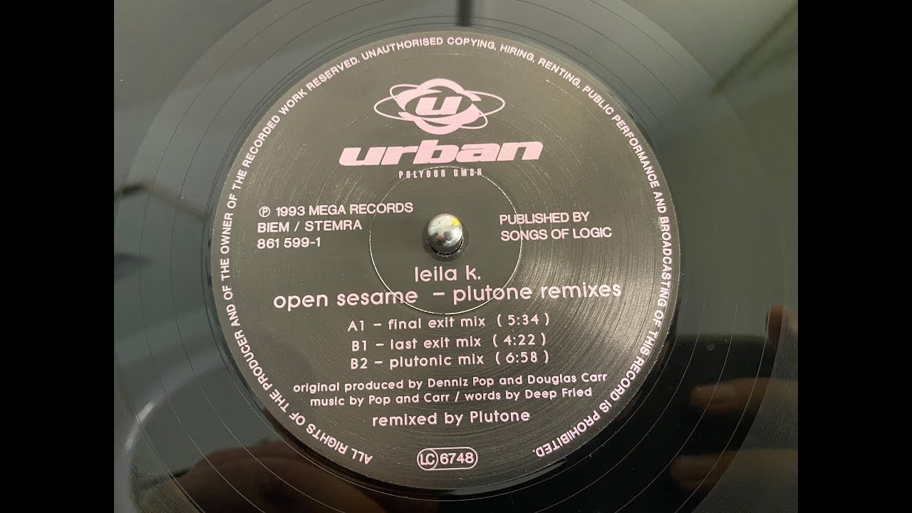 Leila K – Open Sesame (Plutonic Mix) - Urban 1993