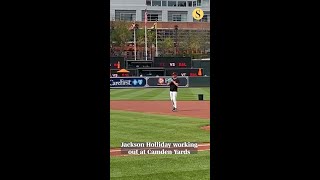 Jackson Holliday Back at Camden Yards, But Not Ready