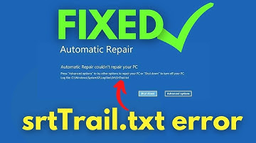 "srttrail.txt Windows 10 Fix" | How to Fix C /Windows/System32/LogFiles/srt/SrtTrail.txt