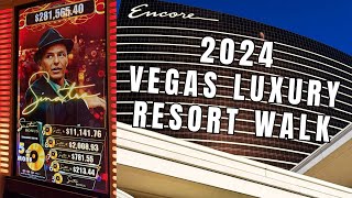 Luxury Las Vegas 2024 Resort Walkthrough Wynn \& Encore Hotel \& Casino | Walking Las Vegas