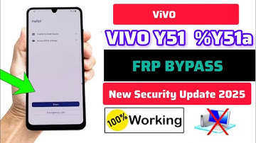 Vivo Y51/ Y51a FRP UNLOCK (without pc) - 100% Working New Method