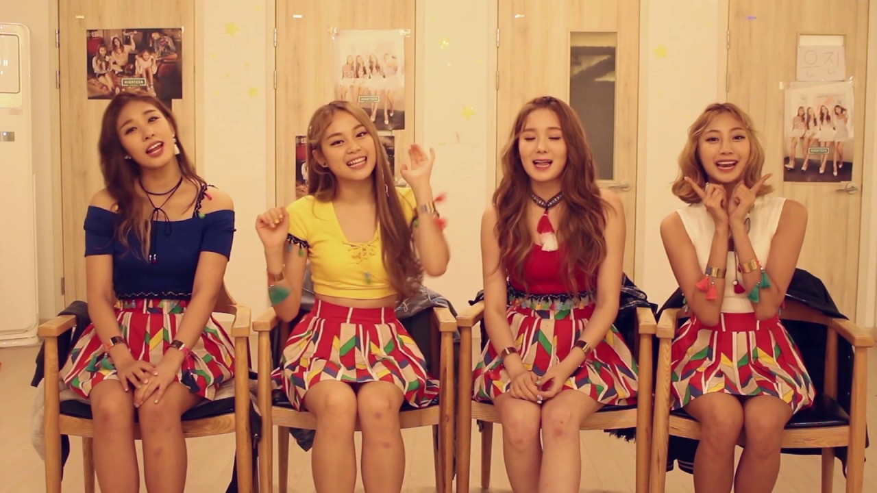 Kpop girl group HighTeen with exclusive shout-out - YouTube
